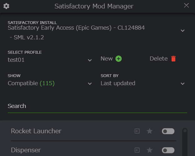 satisfactory mod manager